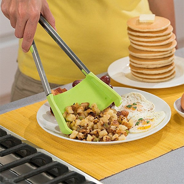 2 In 1 Kitchen Spatula And Tongs